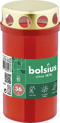 Produktbild von BOLSIUS Dauerbrenner mit Deckel rot