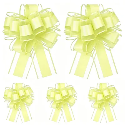 Productafbeelding van Linten voor cadeaus en decoratie - 5 stuks - Groen en paars - 15 cm