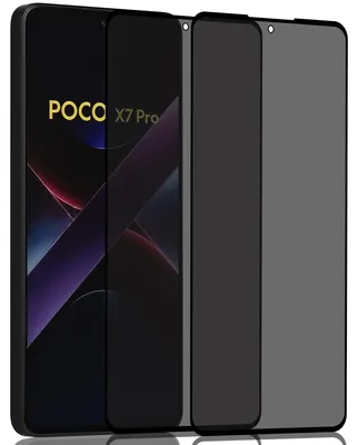Zdjęcie produktu dla 2-pak Xiaomi Poco X7 Pro Szkło ochronne na ekran Privacy - Szkło hartowane 9H - Super jakość 3D