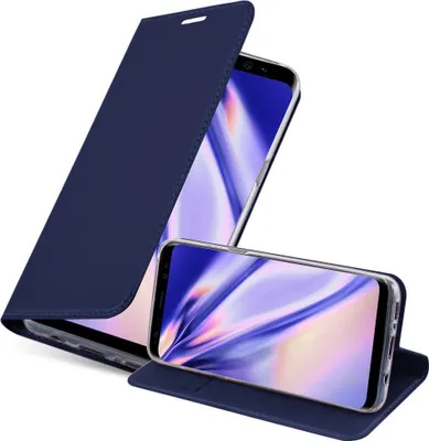 Produktbild von Cadorabo Handyhülle für Samsung Galaxy S8 PLUS Schutz Hülle in Blau Cover Etui Book Case Booklet