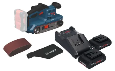 Immagine prodotto di Levigatrice a nastro a batteria Bosch GBS 18V-75 18 V 76 x 533 mm Brushless + 2 batterie ProCORE da 4,0 Ah + caricabatterie