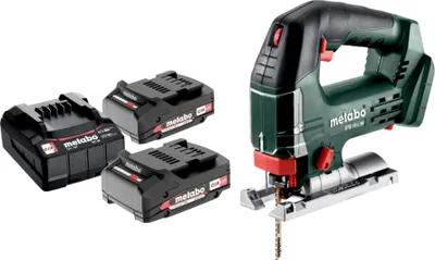 Image de Metabo STB 18 L 90 Scie sauteuse sans fil 18 V 90 mm + 2x batterie 2,0 Ah + chargeur