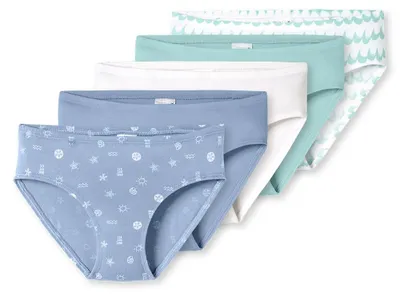 Produktbild von Schiesser Mädchen 5 Pack Slips - 95/5 Baumwolle - Größe 92 bis 140