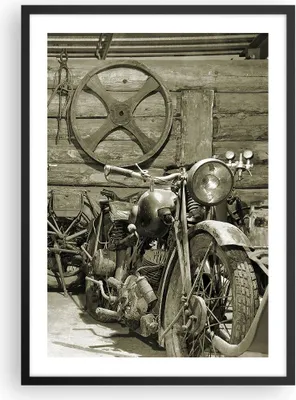 Produktbild von Gerahmtes Poster - Schwarzer Rahmen - Werkstatt Motor - 50x70 cm - Wand Bild - Wanddeko - Wandbilder - Kunstposter - Wandposter - Bilderrahmen - Bilder - Kunstdruck - Wandbild - P2BPA50x70-3519