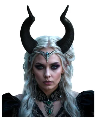 Produktbild von Federleichte dunkle Märchenfee Malefiz Hexen Hörner für Halloween