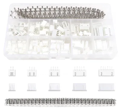 JST-XH Steckverbinder-Set, 420 St., 2,54 mm, 2-6 Pin