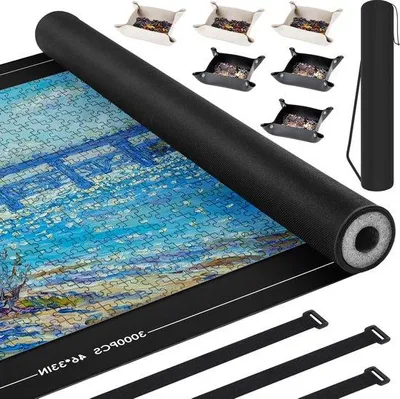 Produktbild von Famanu Puzzlematte für 3000 Teile - 92 x 126 cm - mit Zubehör