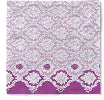 Produktbild von Sovie HORECA Serviette Mandy in Aubergine aus Tissue 40 x 40 cm, 3-lagig, 100 Stück