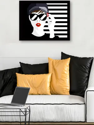 Imagen del producto de Wallity, SC0377- MRV1050, Bunt, cuadros sobre lienzo, 41 x 56 cm, pintura: 100% MDF