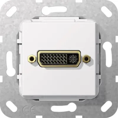 Produktbild von GIRA DVI (24+5) Kabelpeitsche 564503 Einsatz Reinweiß