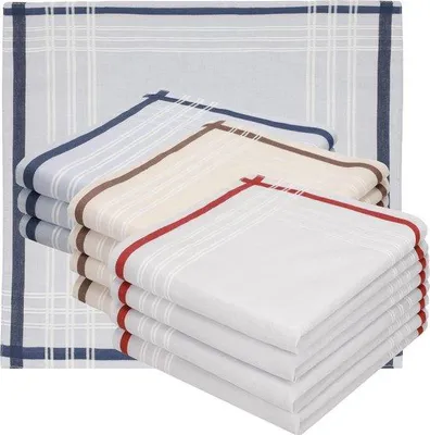 Produktbild von Famanu Taschentücher Herren Premium Baumwolle - 40 x 40 cm