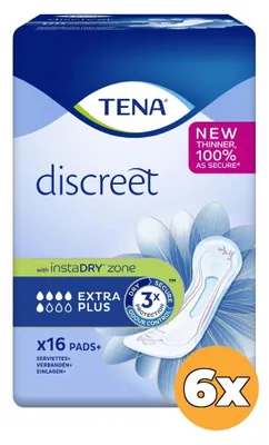 Produktbild von 6x Tena Discreet Extra Plus (16 Stück)