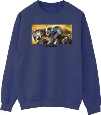Produktbild von Star Wars - "The Mandalorian" Sweatshirt für Herren BI46695 (S) (Marineblau)