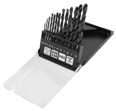 Imagen del producto de Brocas de metal HSS, de 1,5 a 6,5 mm, juego de 13 unidades