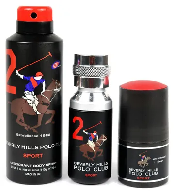 Produktbild von Set Beverly Hills Polo Club: 1982 Sport 2, EdT, für Herren, 50 ml + 1982 Sport 2, Antitranspirant, Deospray, für Männer, 175 ml + Sport 2, Antitranspirant, Deo-Roll-On, für Männer, 50 ml