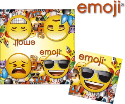 Zdjęcie produktu dla 15962 Lunchservietten - 33 x 33 cm, Emoji
