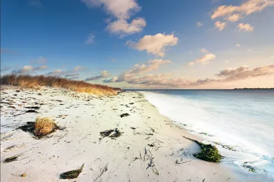 Zdjęcie produktu dla Fototapeta Abstrakcyjna Plaża Wzburzone Morze Krajobraz z widokiem na Wydmy Tapeta ścienna 3D 416x290cm