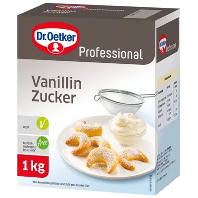 Image de Sucre vanilliné Dr Oetker pour affiner les desserts ou les gâteaux 1000g