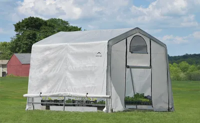 Produktbild von ShelterLogic fóliový skleník biely 305x298x249 cm