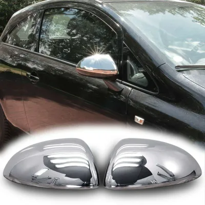 Zdjęcie produktu dla Chromowane nakładki lusterek ze stali nierdzewnej do OPEL CORSA D | CORSA E | rok 2006-2019