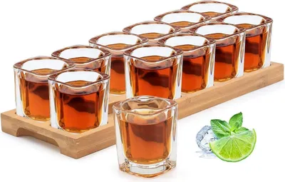 Obrázek produktu pro Supro Sada sklenic na panáky 60 ml 12 kusů čirého křišťálového skla na likér whisky brandy