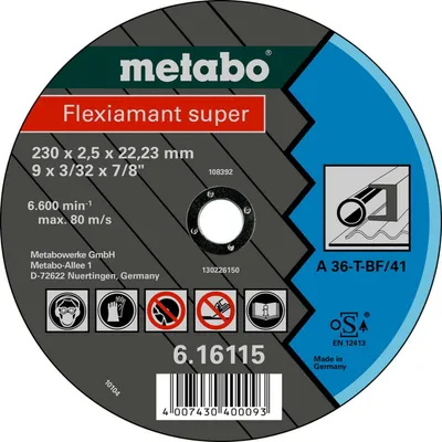 Zdjęcie produktu dla Metabo Flexiamant super 125x2.0x22.2 Steel, 616101000