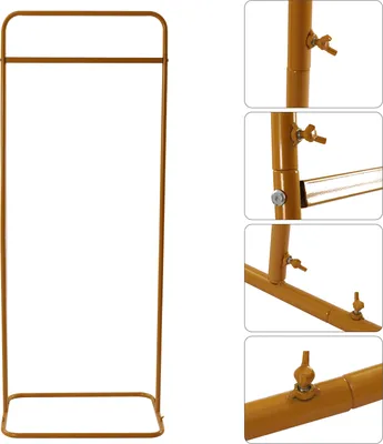 Produktbild von Metall Display Ständer 1.5M Gold Hochzeit Zeichen Bodenstehender Plakatständer Gold