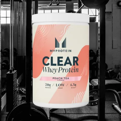 Produktbild von Clear Whey Isolate Proteinpulver, Pfirsich-Eistee, 500 g