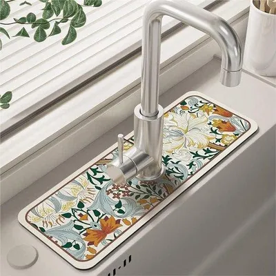 Imagen del producto de Alfombrilla para ducha - Antideslizante - 38 x 13,8 cm - Adecuada para baños y cocinas - De colores - Fabricada con diatomeas