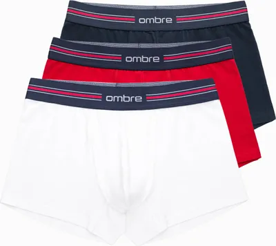 Productafbeelding van Klassieke herenboxershorts met elastische band - 3-pack, mix OM-UNBO-0109