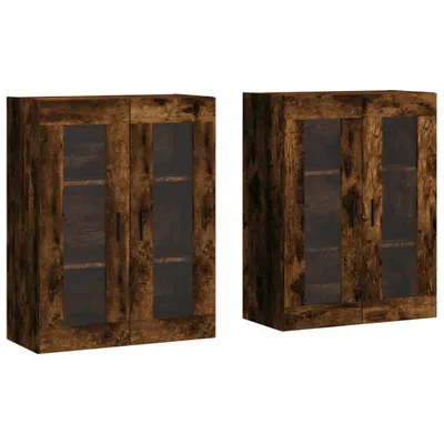 Produktbild von Wandschränke 2 Stk. Räuchereiche Holzwerkstoff