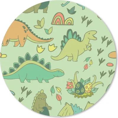 Produktbild von MuchoWow® Mauspad Mousepad Muster - Dino - Grün - Kleiner Junge - Kind - Kinder 50x50 cm - Mousepads - Maus Mat - Pad - Mausunterlage - Vinyl