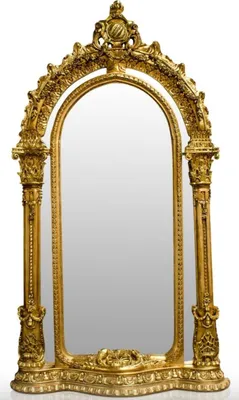 Produktbild von Casa Padrino Barock Standspiegel Gold 134 x H. 257 cm - Edel & Prunkvoll