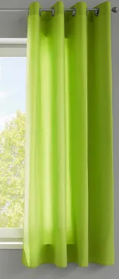 Produktbild von 1er Set Vorhänge Schal Ösen »Berlin« HxB 175x140 cm Apfelgrün Blickdicht Microsatin Lichtdurchlässig Uni Matt, 20405N