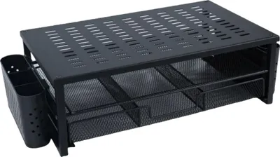Obrázok produktu pre Stojan na monitor, ergonomický dizajn, elegantný organizér, čierny