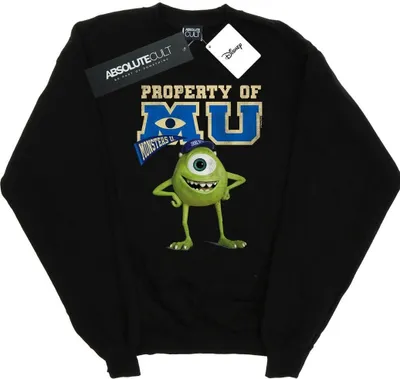 Produktbild von Disney - "Monsters University Property Of MU" Sweatshirt für Damen BI29582 (S) (Schwarz)