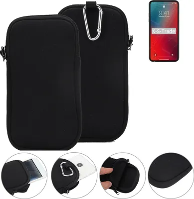 Produktbild von K-S-Trade Neopren-Hülle Handyhülle kompatibel mit Apple iPhone 12 Pro Max Schutzhülle Neoprenhülle Sleeve Schutz-Hülle Gürtel Tasche Case