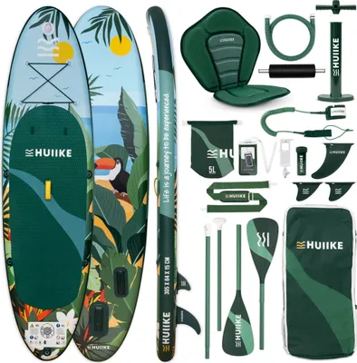 Produktbild von Stand Up Paddling Board Hochwertigem Zubehör – HUIIKE | Sup Board Aufblasbar Tropical, Stand Up Paddle Board