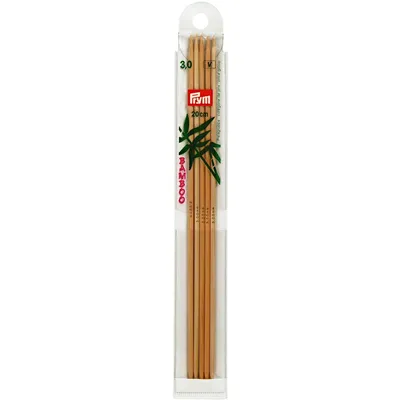 Immagine prodotto di PRYM ferri da calza "BAMBUS", lunghezza: 20 cm, Ø 3,00 mm