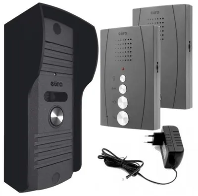 Obrázok produktu pre EURA'' ADP-51A3 ''DIFESA'' HOMEOSPHONE - 1-rodinný, 2 uni telefóny, interkom, grafitový