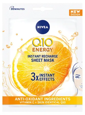 Produktbild von Nivea Q10 Plus C 10-Minuten-Tuchmaske, 1 Blatt