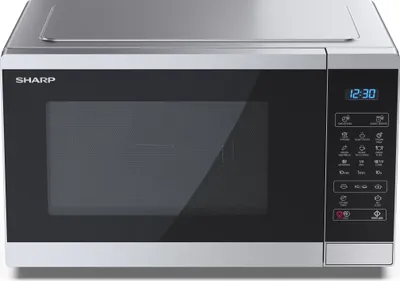 Produktbild von SHARP YC-MG252AE-S Mikrowelle mit Grill, Mikrowelle: 900W, Grill: 1000W, 11 Leistungsstufen, silber