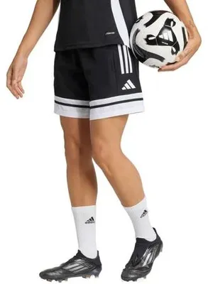 Zdjęcie produktu dla Szorty damskie Adidas Squadra 25, czarne, z technologią AEROREADY i Primegreen, odprowadzające pot