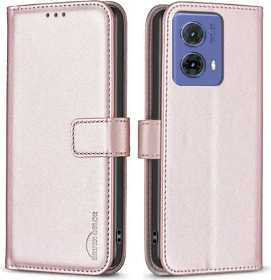 Produktbild von Motorola Moto G85 Hülle - BINFEN Klapphülle - Roségold