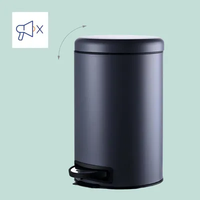 Produktbild von 12-Liter-Treteimer mit Inneneimer - Soft-Close, berührungslos