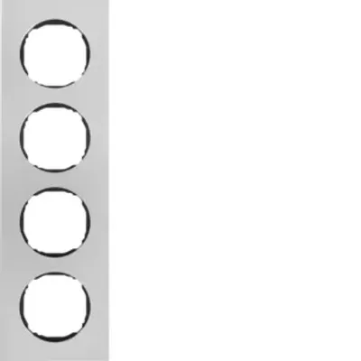 Immagine prodotto di Berker 10142614 Telaio quadruplo, piatto, R.8, acciaio inossidabile