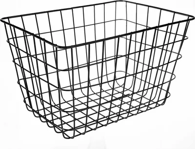 Produktbild von Schwarzer Drahtkorb, mittelgroß – H 23 cm