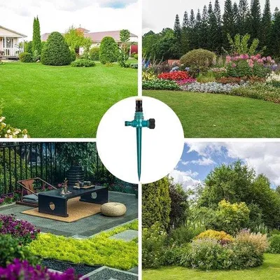 Produktbild von Gartenregner 360° Rotary - 3-arm verstellbar - ideal für effiziente Bewässerung - KIMHOME - FastShopping