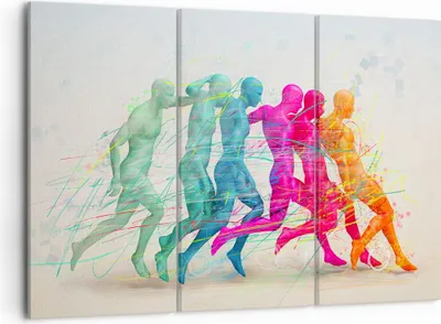 Produktbild von Bild auf Leinwand - Leinwandbild - Spieler Ziel tröpfeln Energie - 105x70cm - Wand Bild - Wanddeko - Leinwanddruck - Bilder - Kunstdruck - Wanddekoration - Leinwand bilder - Wandkunst - CE105x70-3177