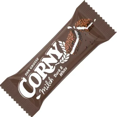 Produktbild von Corny Der Grosse Milch Dark und White Müsliriegel mit Crispies 40g